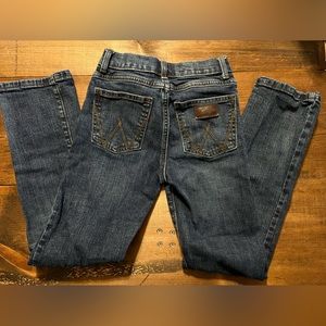 Wrangler Retro Slim Straight Blue Jean size 10 slim